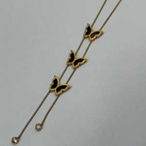 Butterfly Charm Lariat Necklace