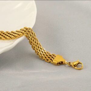 Stone Bar Gold Bracelet
