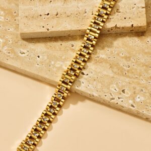 Square Block Gold Chain