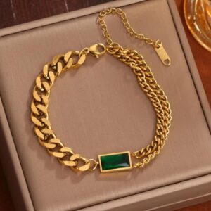 Bold Cuban Chain with Stone Accent